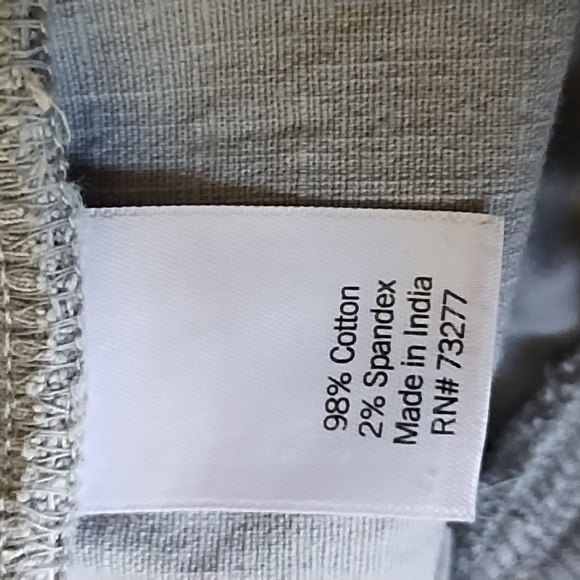 Womens Tan cropped pants crop short pants neutral tan M 6/8 elastic wais… - Picture 3 of 6